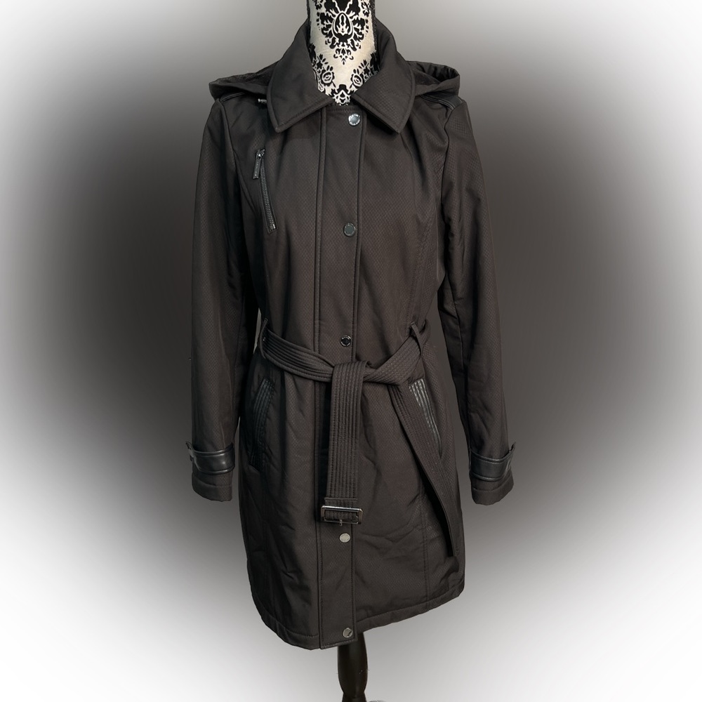 Michael Kors All Weather Coat Black Size Medium